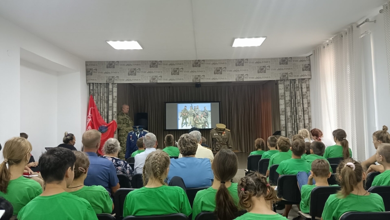 В Апшеронском детском оздоровительном лагере провели мероприятие «Верность Родине тверда, патриоты навсегда!»